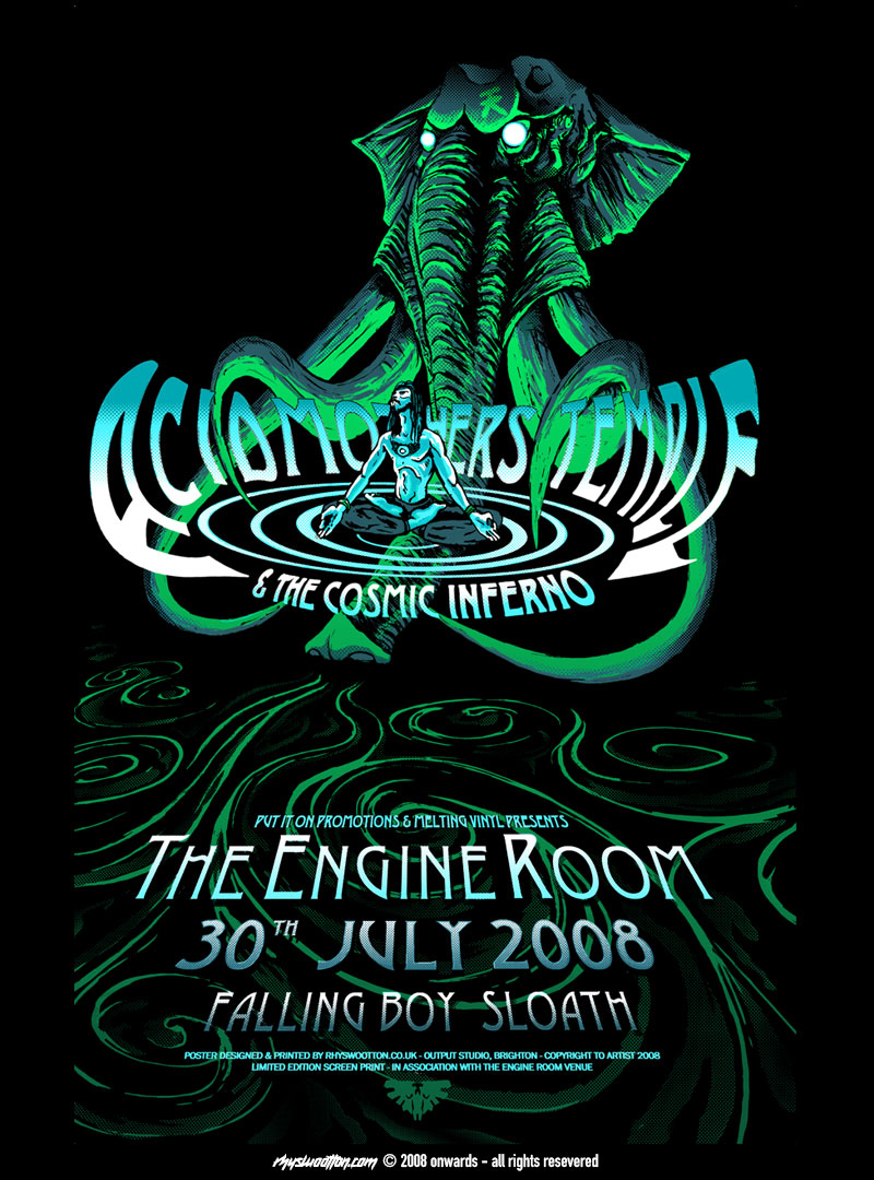 Acid-mothers-Temple-gig-poster-rhyswootton.com-rhys-wootton-artist-gig-poster-copyright-2008-screen-printed
