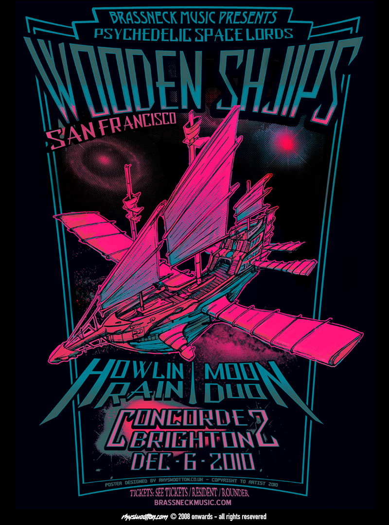 Wooden-Shijps-rhyswootton.com-gig-poster-design-screen-print-copyright-2010