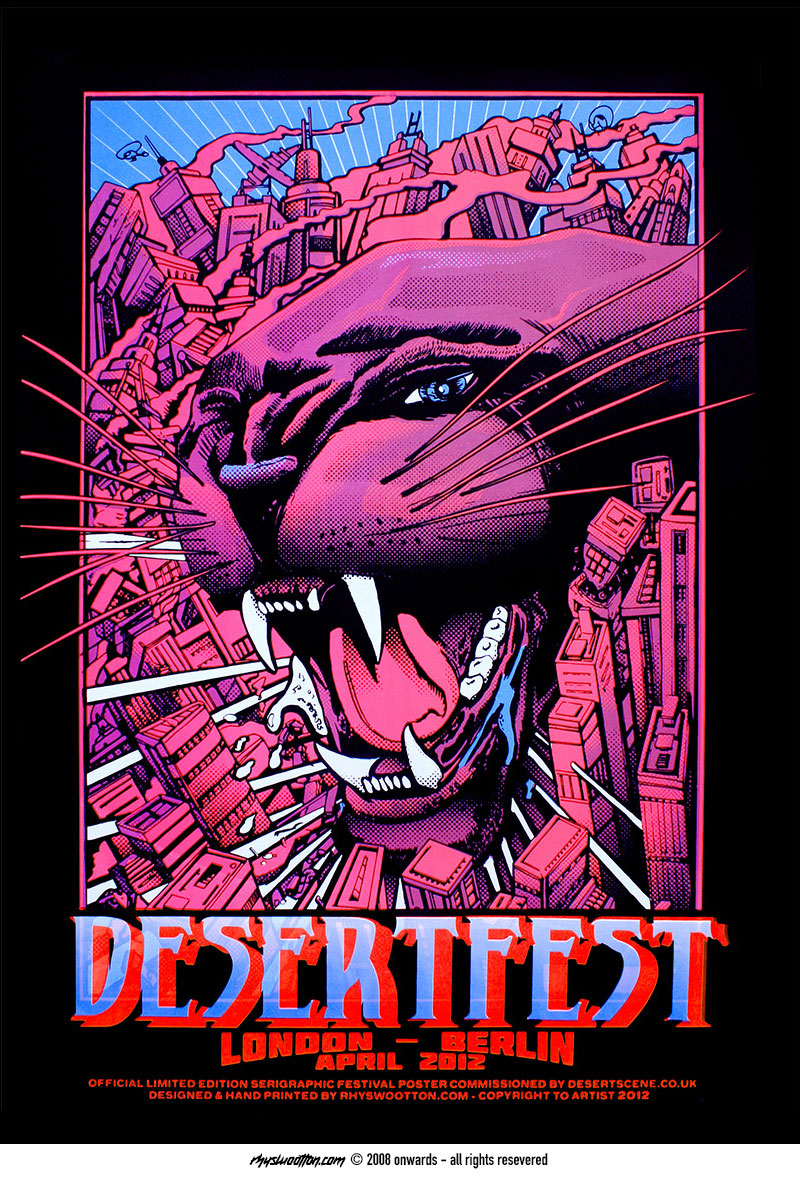 desert-fest-screen-printed-poster-2008-copryight-to-artist-gig-poster-bands-concerts-music-rock-desert-rock-desert-scene-promotions-copyright-2008-to-artist